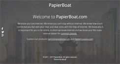 Desktop Screenshot of papierboat.com