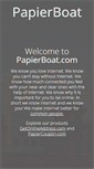 Mobile Screenshot of papierboat.com